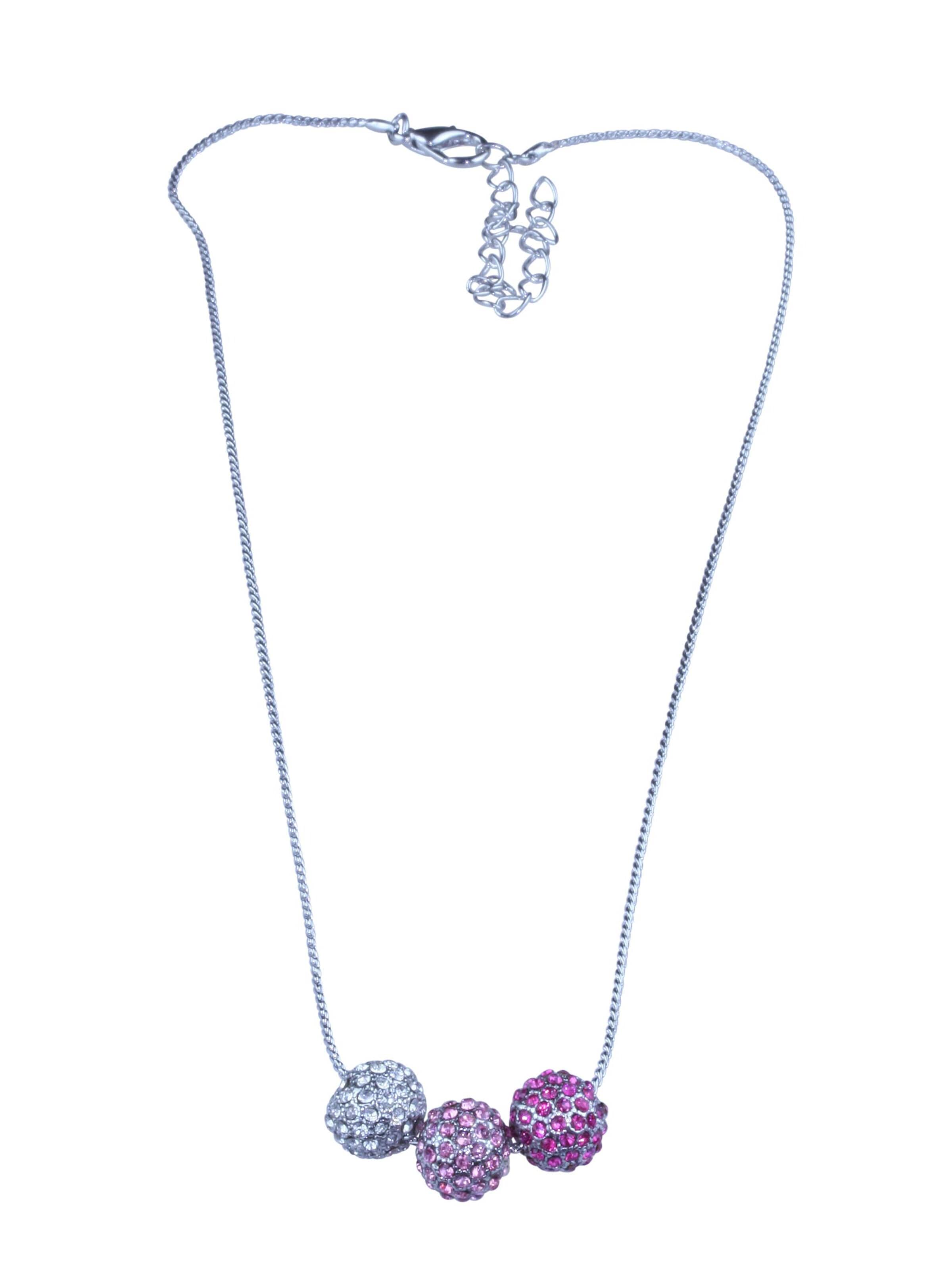 COLLEZIONE ALESSANDRO Necklace 'Stacy' in Pink: front