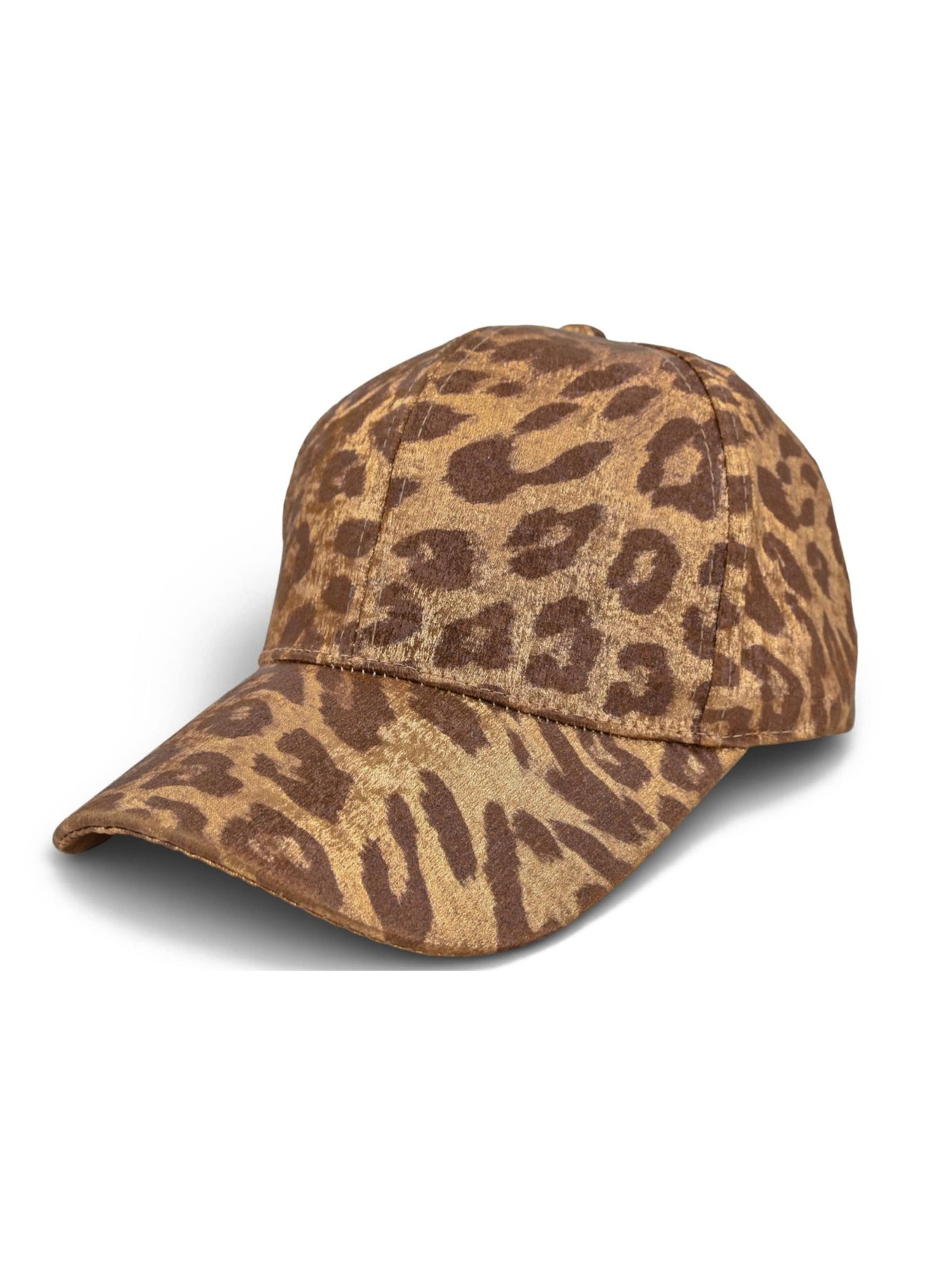 styleBREAKER Cap 'Baseball Cap Metallic Leo Look' in Gold: front