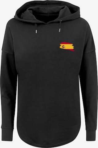 F4NT4STIC Sweatshirt 'Spain Spanien Flagge' in Black: front