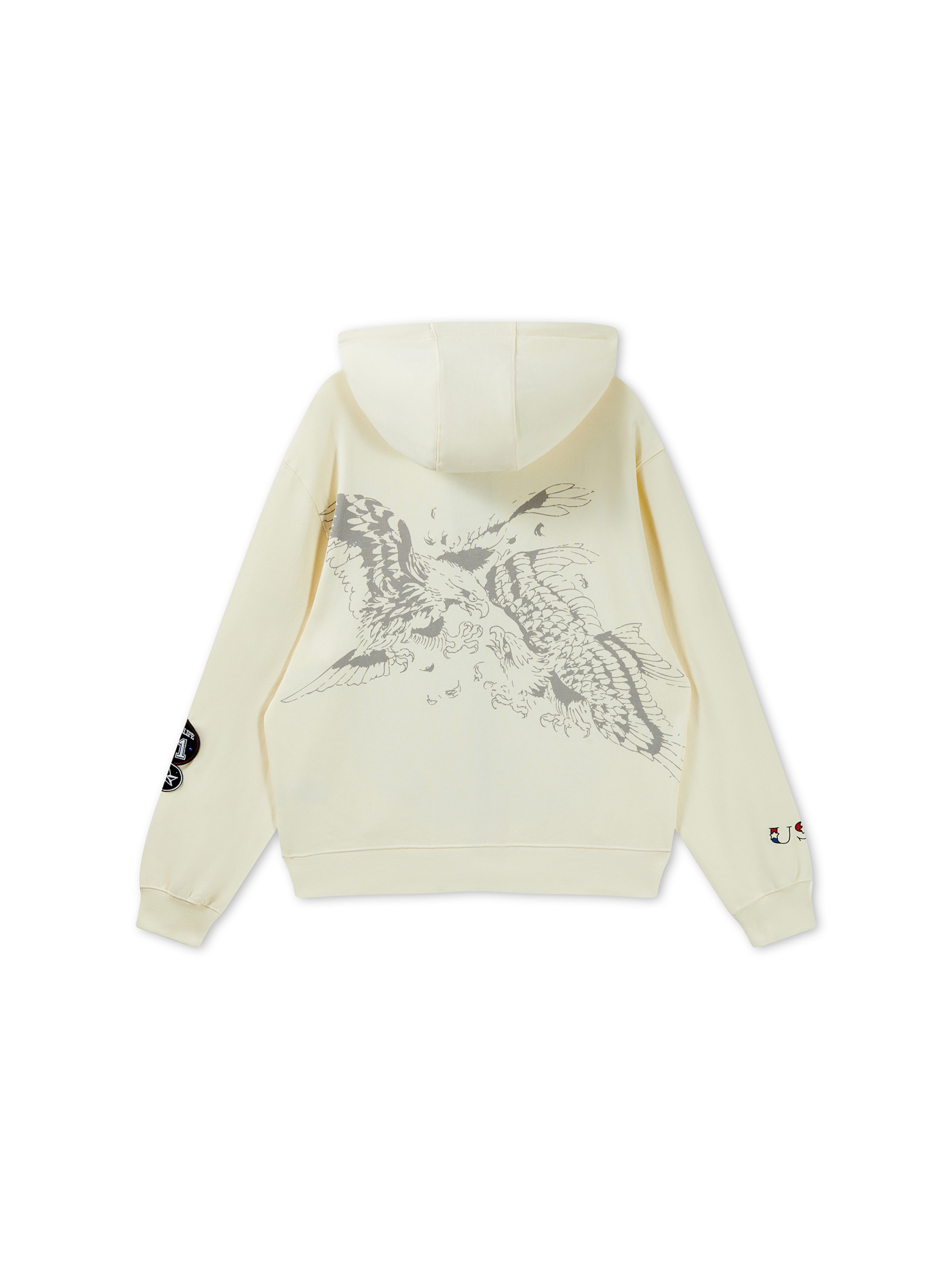 Ed Hardy Кофта на молнии 'Gothic Roses' в Бежевый