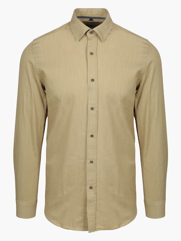Coupe slim Chemise Suitable en beige : devant