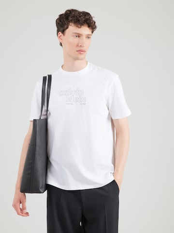 Calvin Klein JeansMajica - bijela boja: prednji dio
