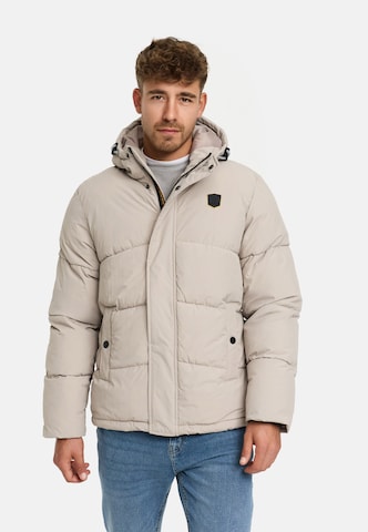 INDICODE JEANS Winter jacket 'INLaurits' in Beige: front