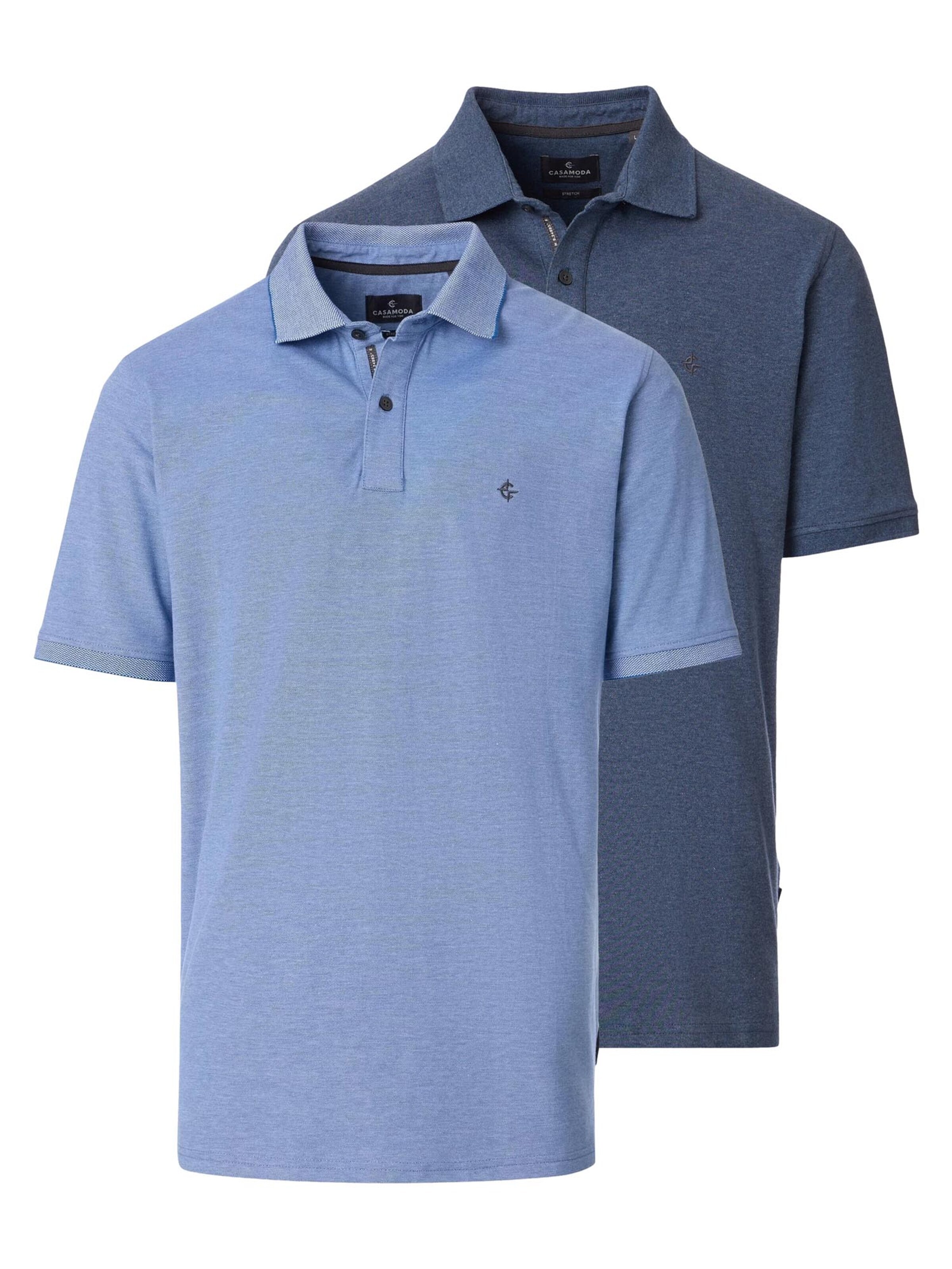CASAMODA Shirt 'Basic' in Blue: front
