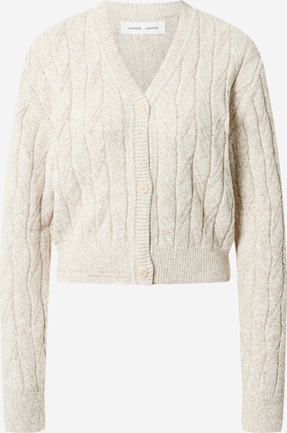 Samsøe Samsøe Knit Cardigan 'LOU' in Beige: front