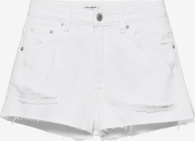 Pull&Bear Farkut koossa 24-25 värissä valkoinen denim, Tuotenäkymä