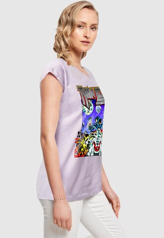 Merchcode Shirt 'Thin Lizzy - TL Rocker' in Purple