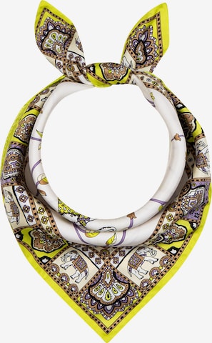 Roeckl Wrap 'Elephant Garden' in Yellow: front