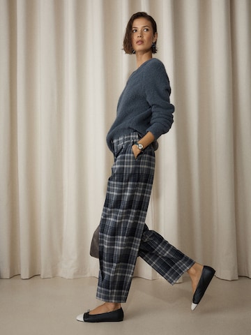 Barrel Pantalon à pince Next en bleu
