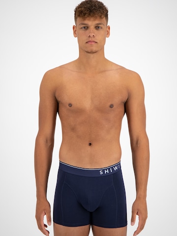 Shiwi Regular Boxershorts 'Solid ' in Blauw: voorkant