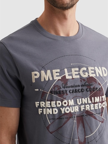 PME Legend T-shirt 'T-shirt in cotton jersey with artwork' i grå
