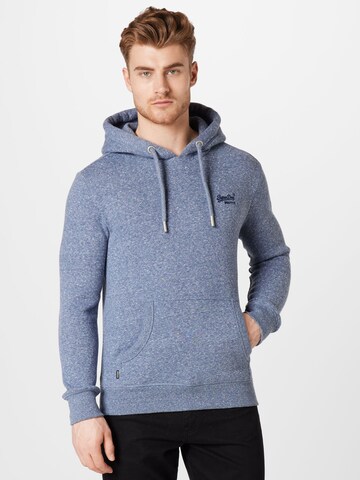 Superdry Bluzka sportowa w kolorze niebieski: przód