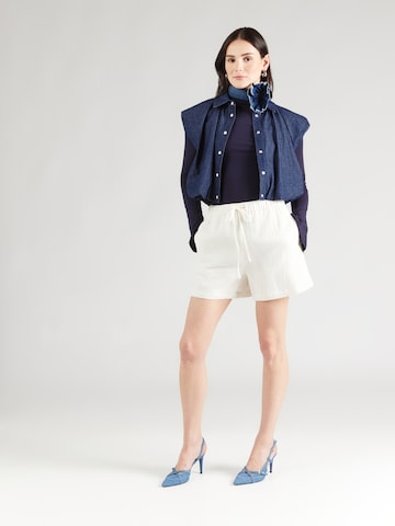 balta Calvin Klein Jeans Laisvas Kelnės