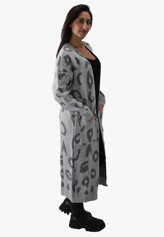 Elara Lang cardigan i grå