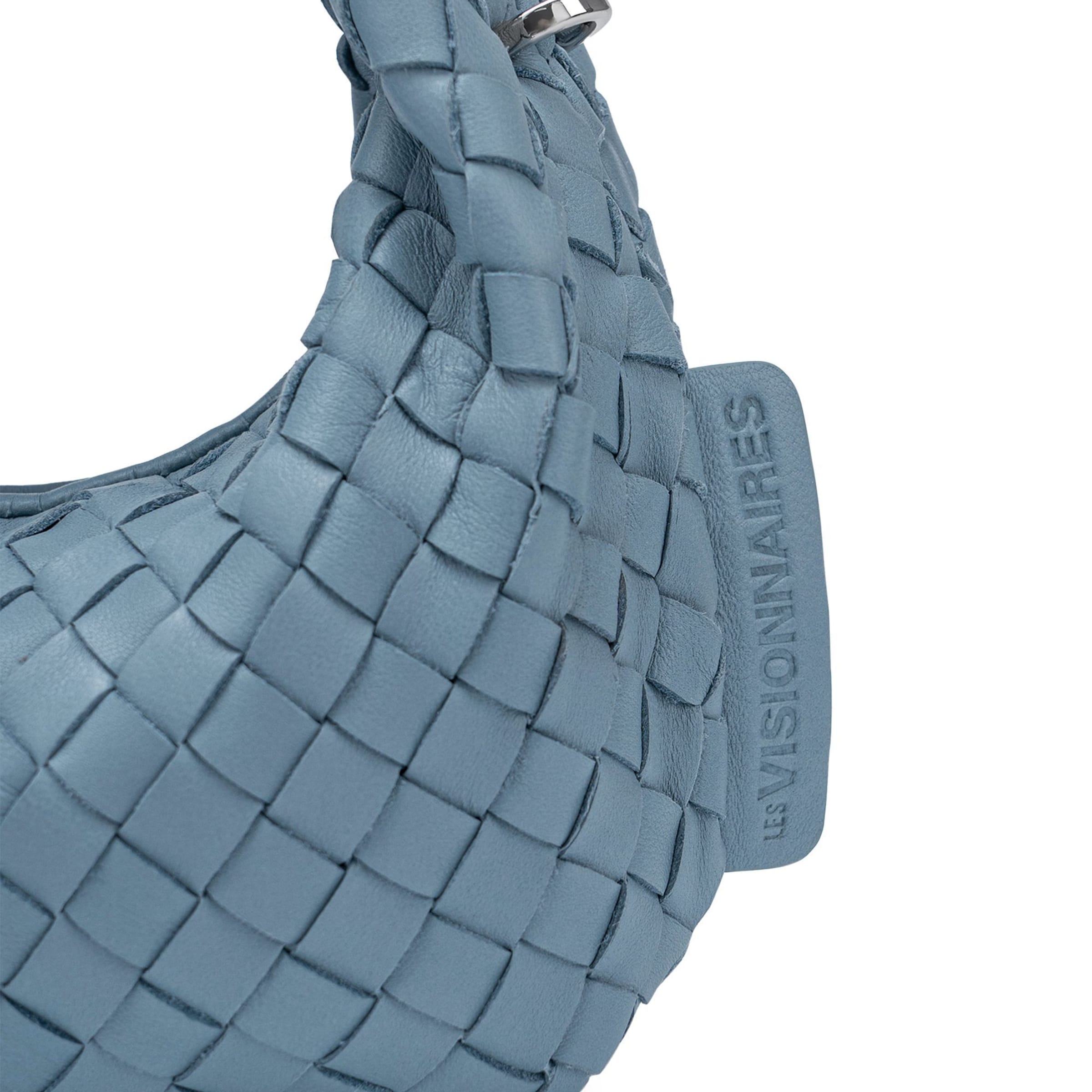 Les Visionnaires Handbag 'Greta Micro weave' in Blue