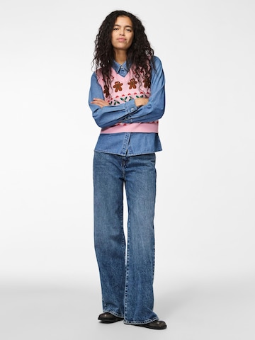 Cardigan 'JOLLY XMAS' PIECES en violet