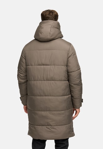 INDICODE JEANS Winterjas 'Studs' in Bruin