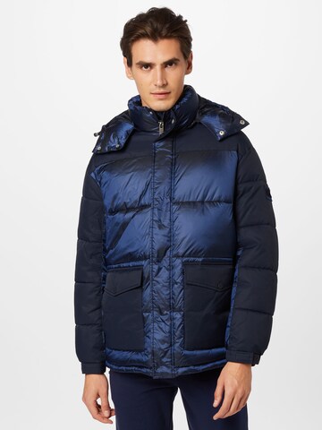 ARMANI EXCHANGE Winter Jacket in Blue: front