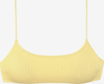 VIVANCE - Bustier Top de bikini en amarillo: frente