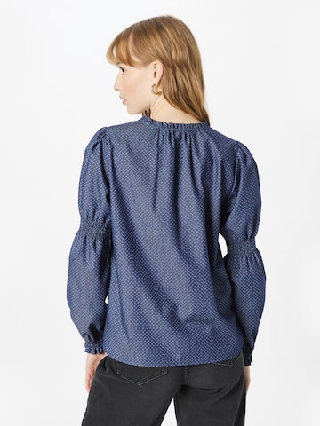 Cream Blouse 'Magria' in Blue