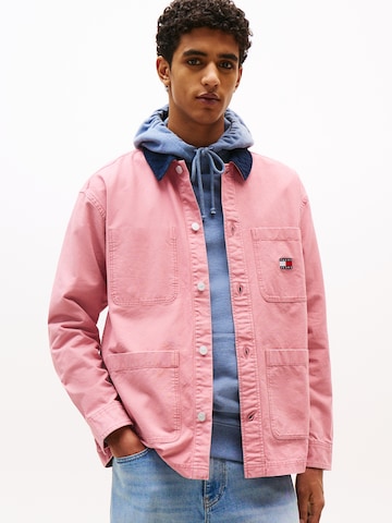 Veste mi-saison Tommy Jeans en rose : devant