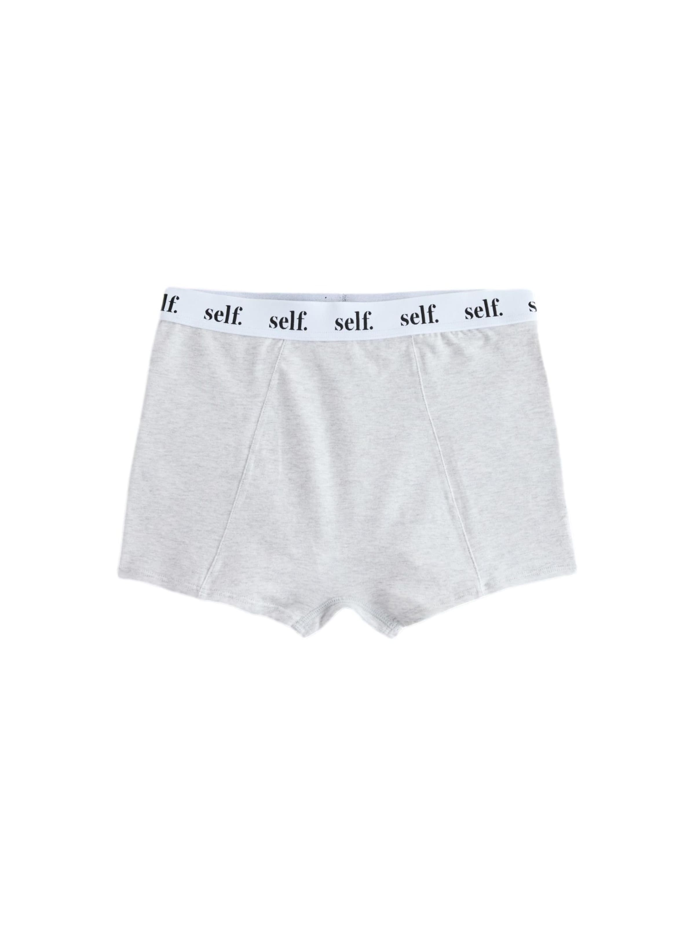self. Panty in Grau: Vorderseite