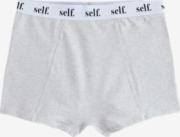 self. Panty in Grau: Vorderseite