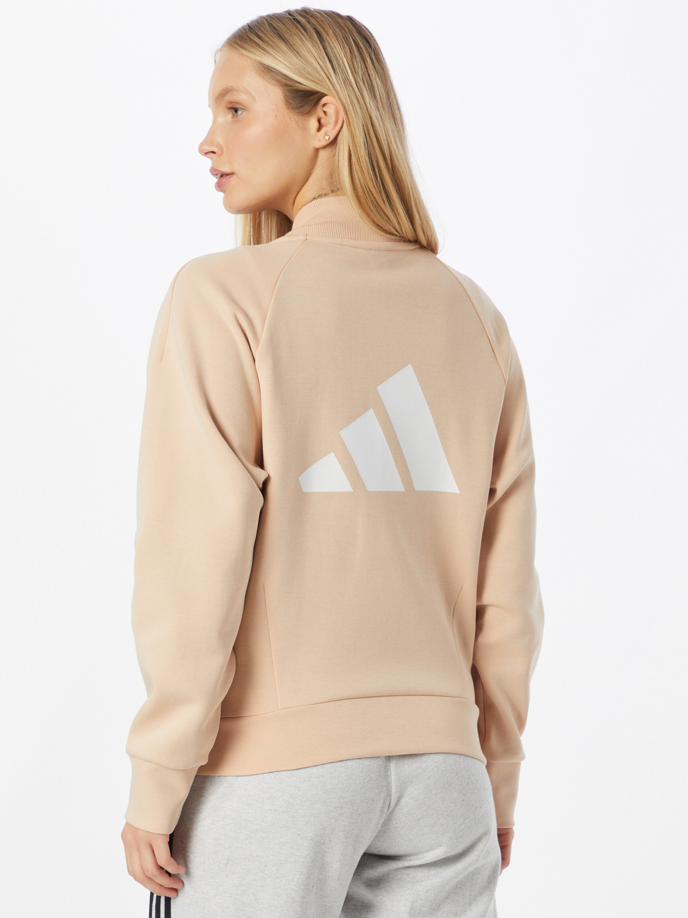 Frauen Sportarten ADIDAS PERFORMANCE Sportsweatjacke in Puder - UK08967 Frauen Sportarten ADIDAS PERFORMANCE Sportsweatjacke in Puder - UK08967