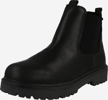 Botine de la TOM TAILOR pe negru: față