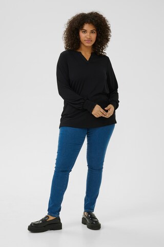 Chemisier 'Charlotta' KAFFE CURVE en noir