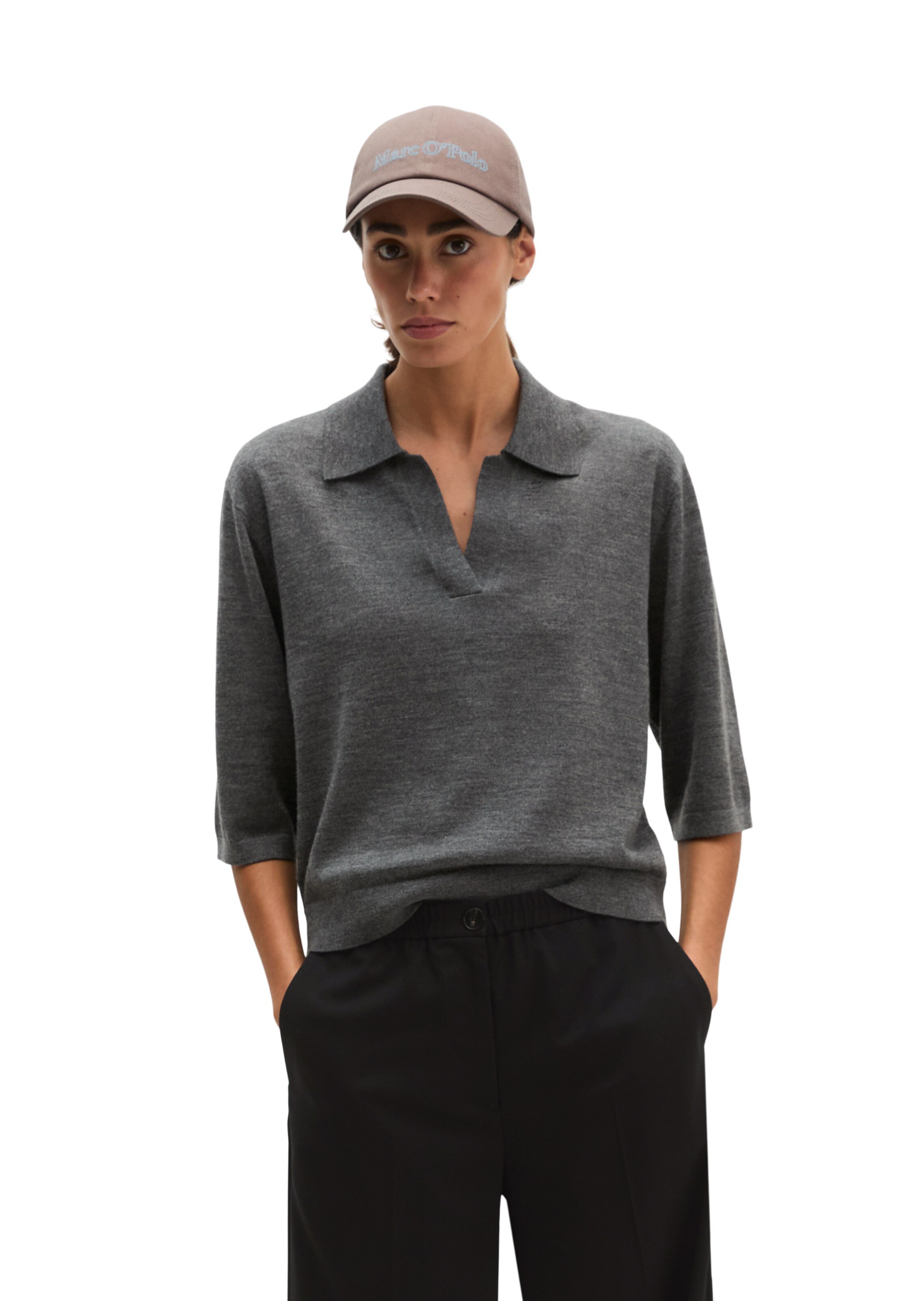 Marc O'Polo Shirt in Grau: Vorderseite