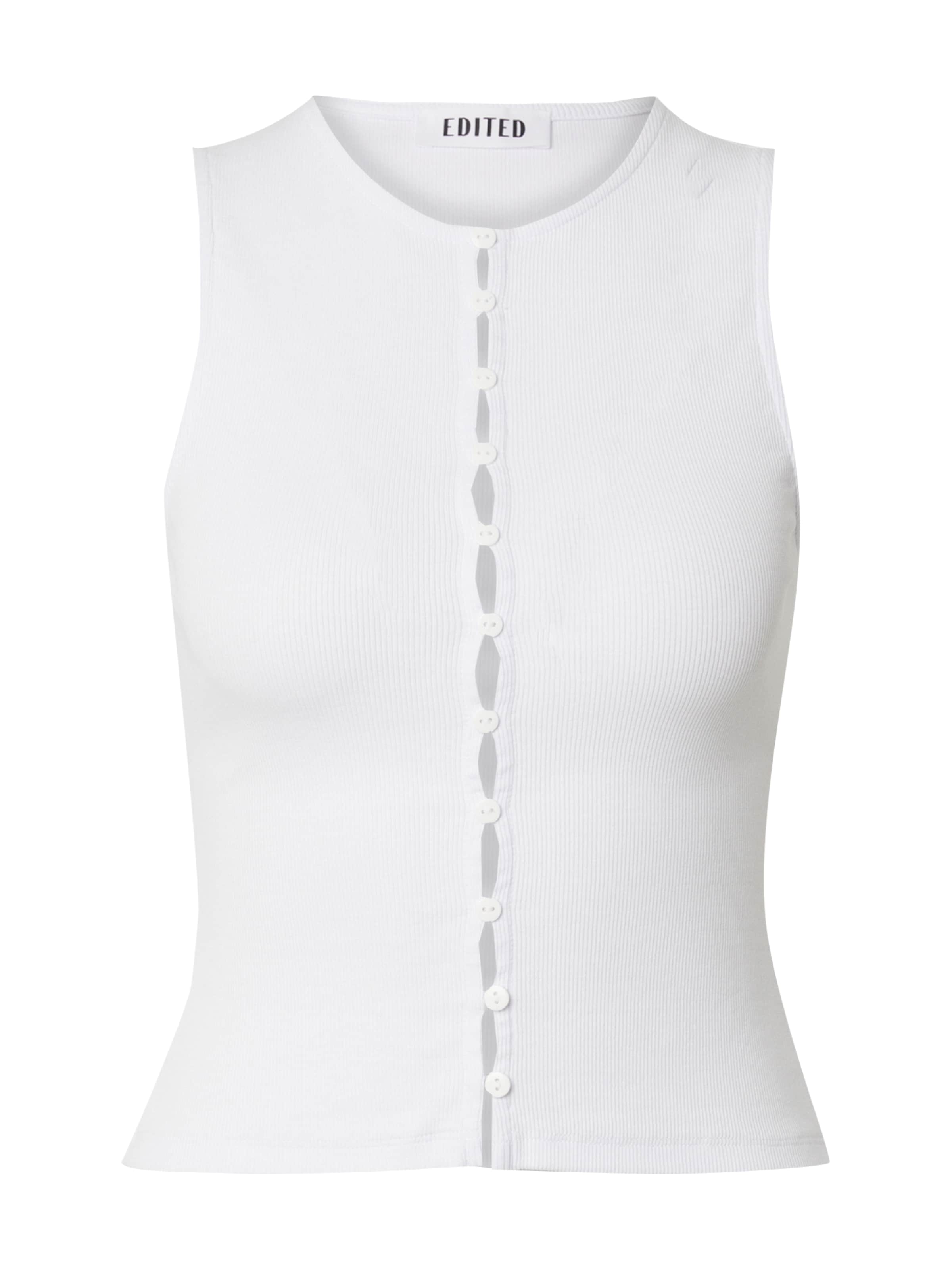 Top 'Everly' di EDITED in bianco: frontale