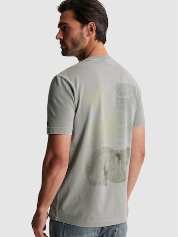 CAST IRON Shirt 'T-shirt in a cotton blend with back artwork' in Grey: front
