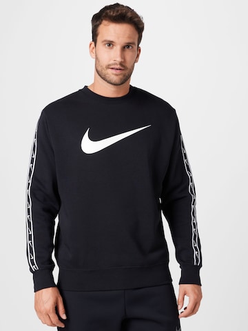 Nike Sportswear Sweatshirt in Zwart: voorkant