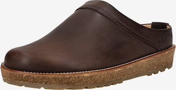 HAFLINGER Hausschuh in Braun: Vorderseite