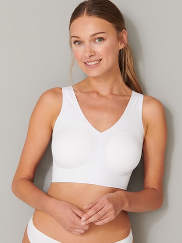 SCHIESSER Regular BH ' Lasercut Invisible Soft ' in Wit
