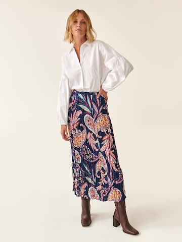 TATUUM Spódnica 'Crincla' w kolorze niebieski