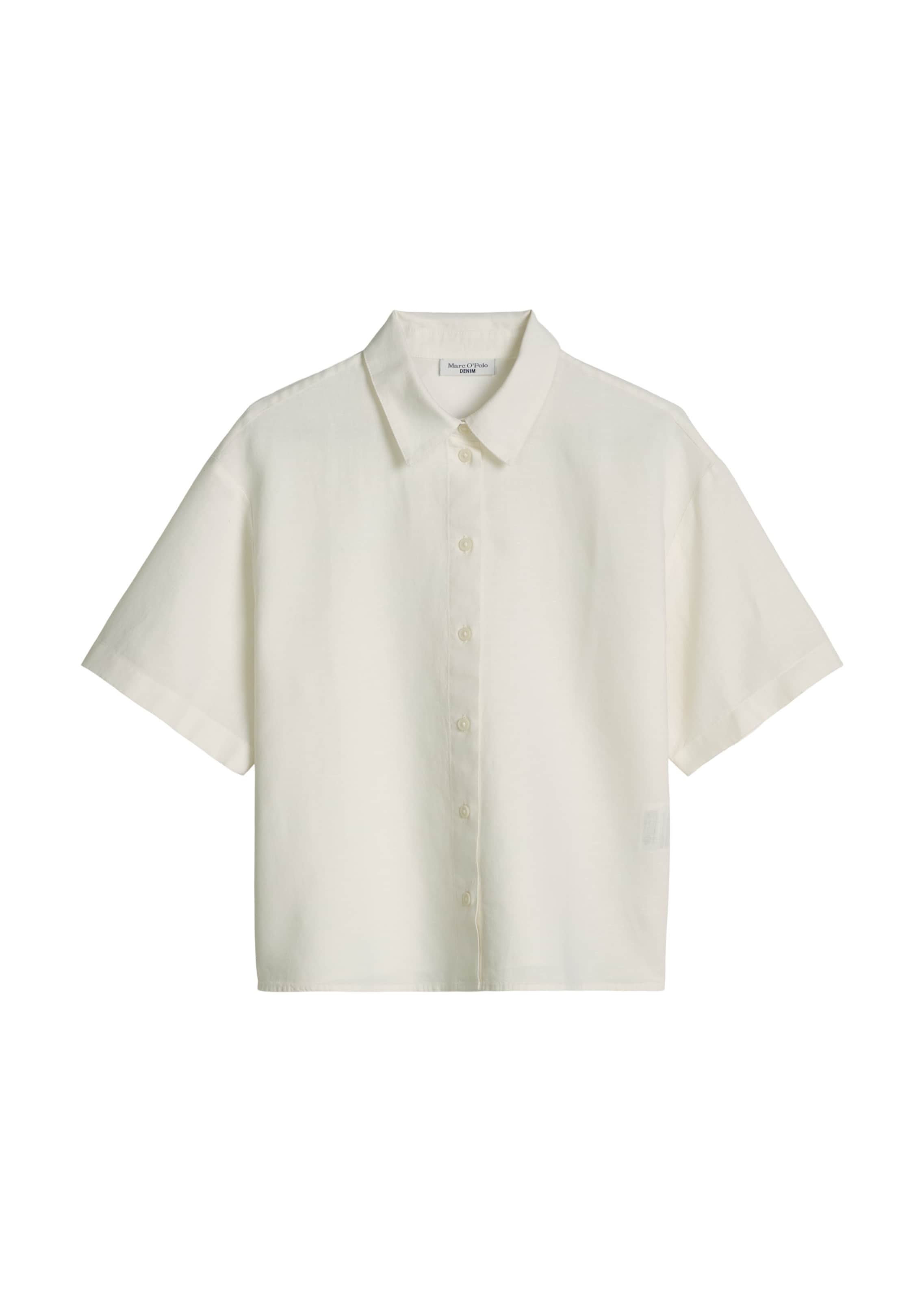 Marc O'Polo DENIM Blouse in Wit: voorkant