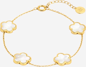 Braccialetto 'Clover Perlmutt' di Pure Schmuck in oro: frontale