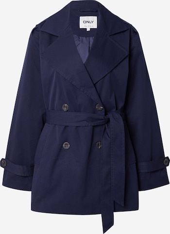 ONLY Between-Seasons Coat 'ORCHID' in Blue: front