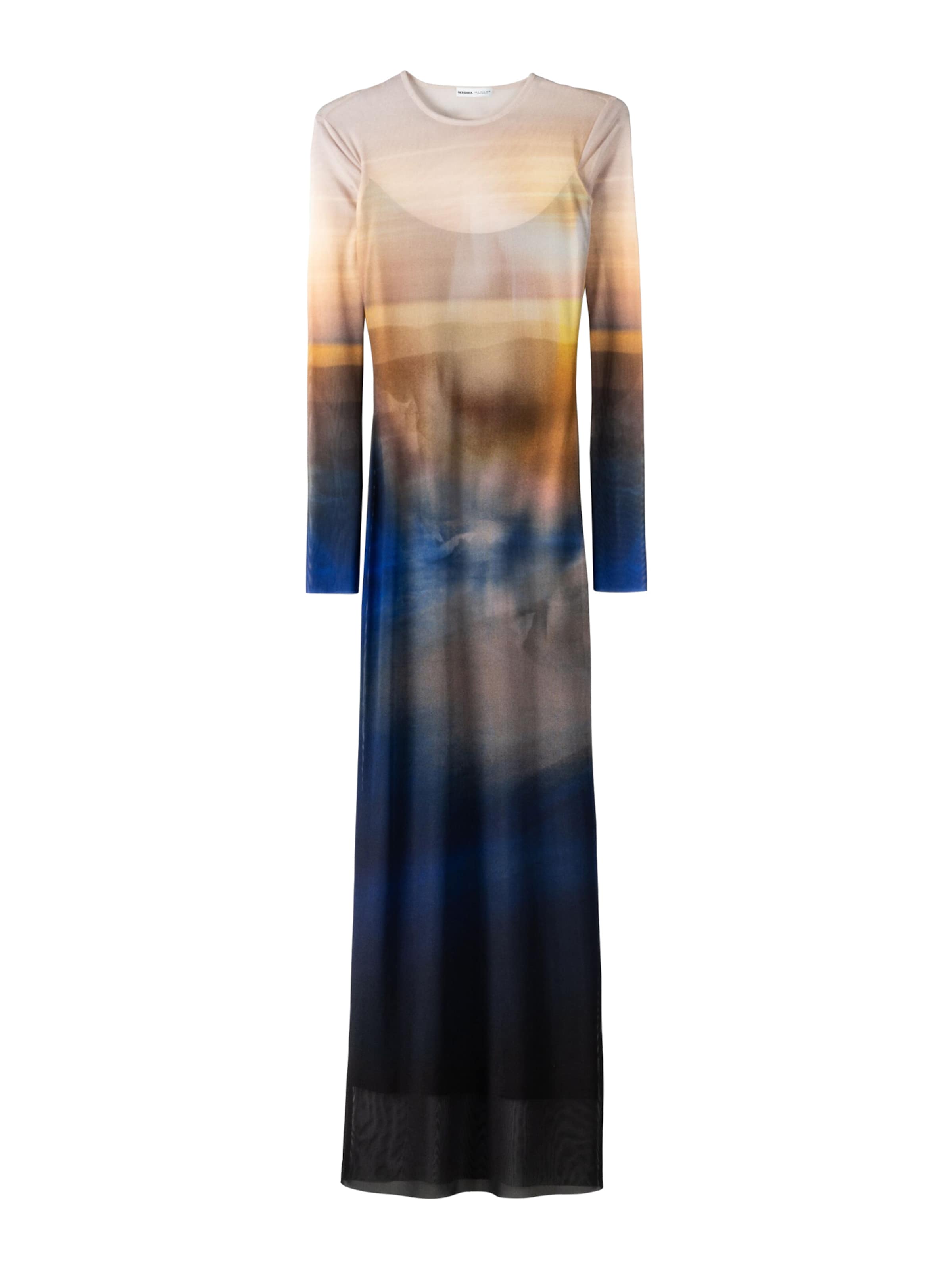 Bershka Sukienka w kolorze niebieski: przód