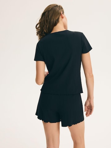 ESOTIQ Pyjama 'Pearl' in Zwart