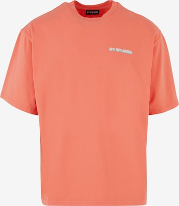 2Y Studios T-shirt 'Good Vibes Only' i orange: framsida