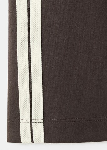 MANGO Zip-Up Hoodie 'Tri' in Brown