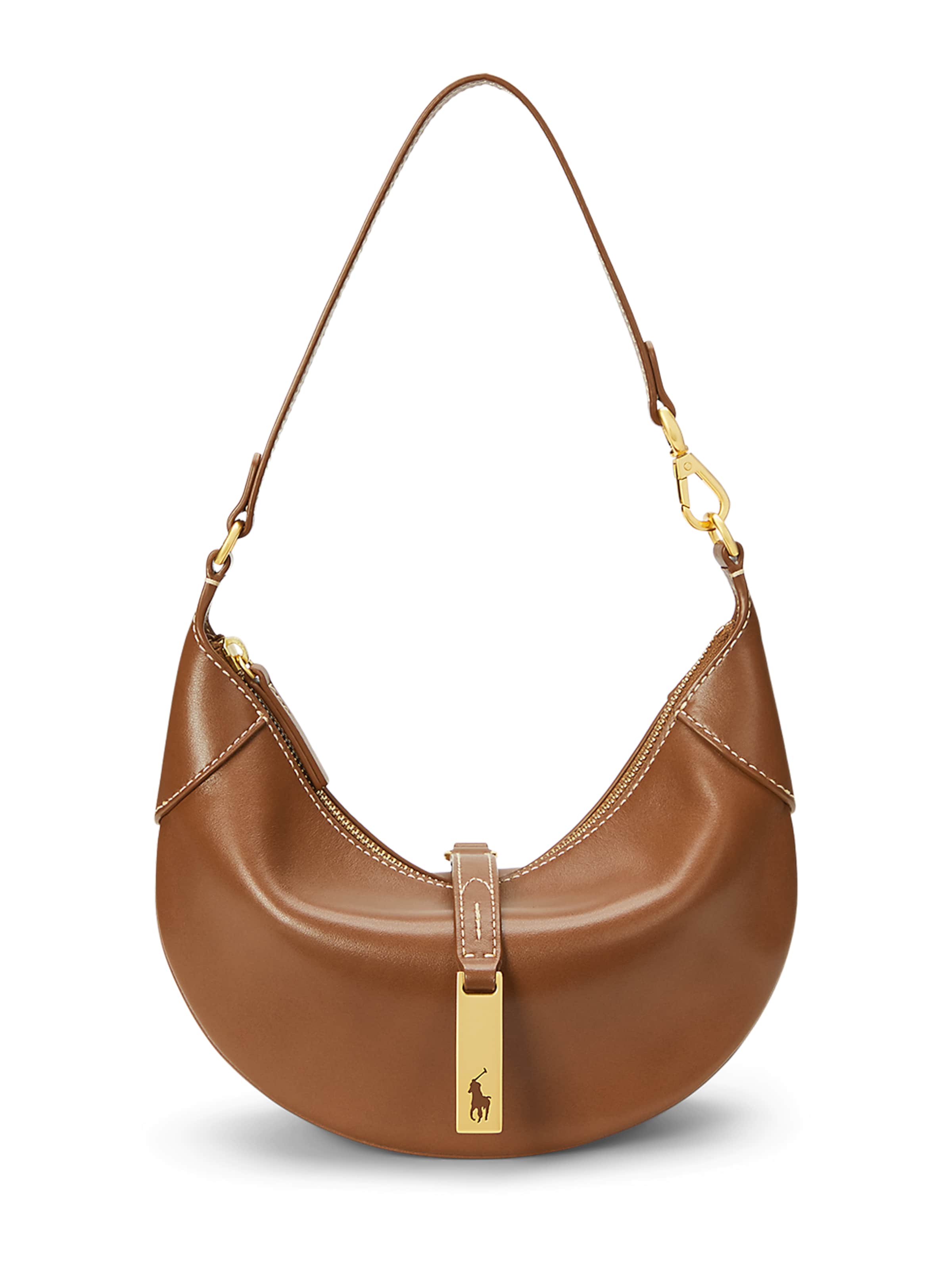 Polo Ralph Lauren Наплечная сумка в Коричневый: спереди