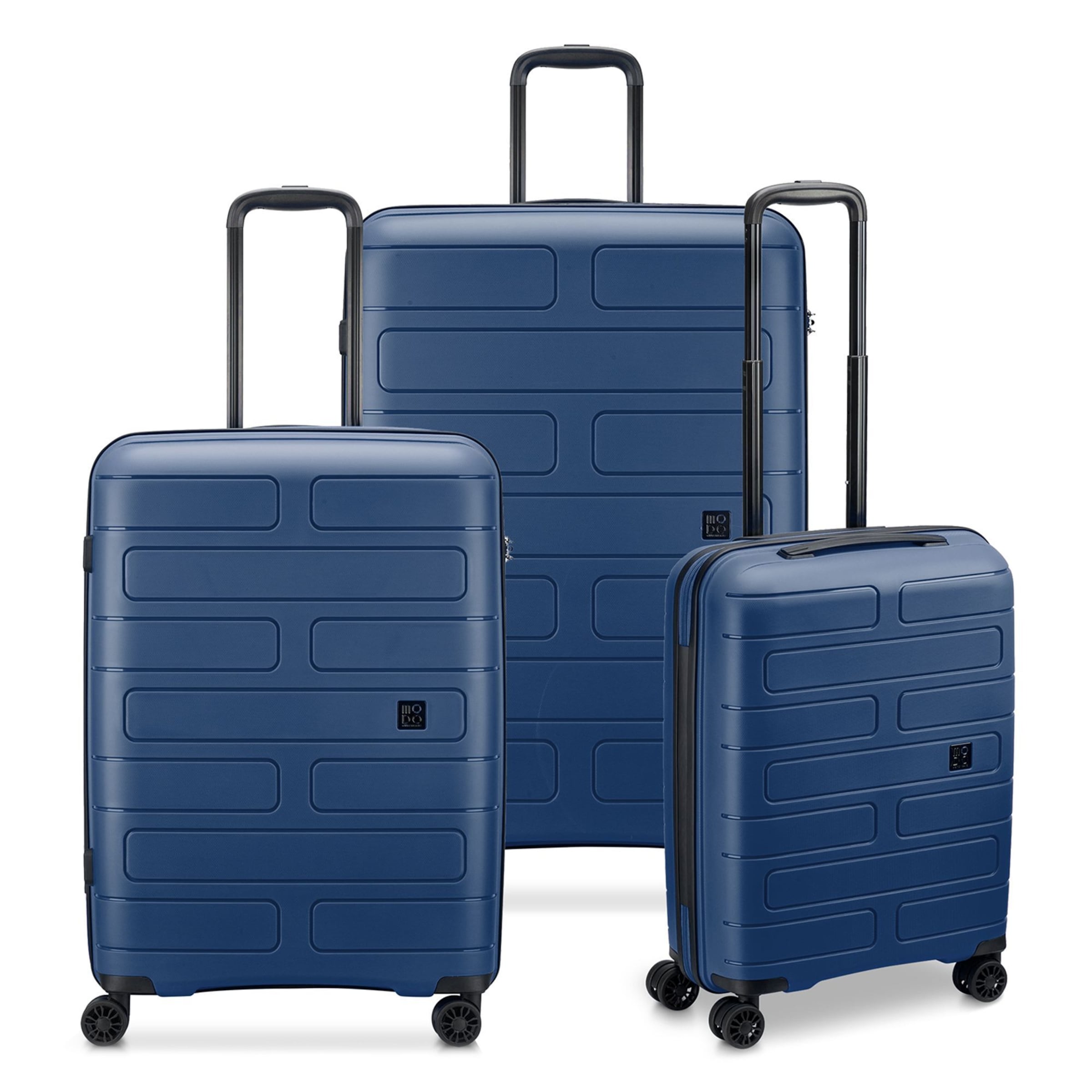 MODO by Roncato Suitcase Set 'Supernova 2.0' in Blue: front