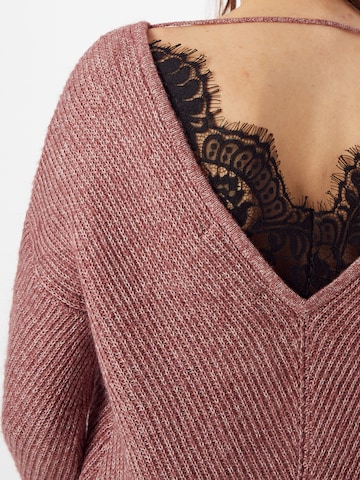 VERO MODA Sweater 'Buena Lena' in Pink