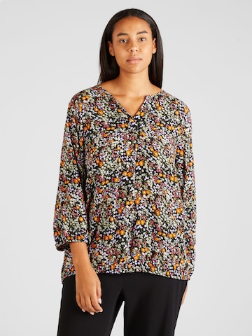 Fransa Curve Blouse in Gemengde kleuren: voorkant