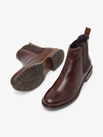 Chelsea Boots Bianco en marron