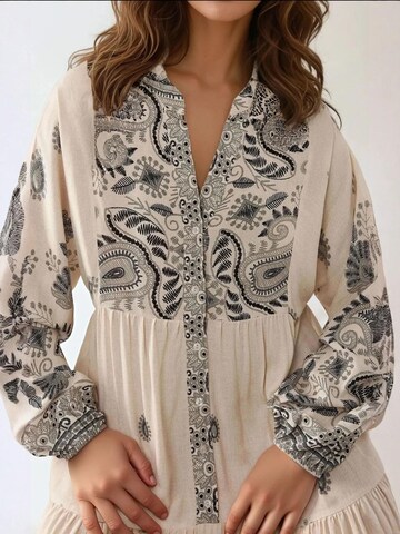 Hiccup Shirt Dress in Grey